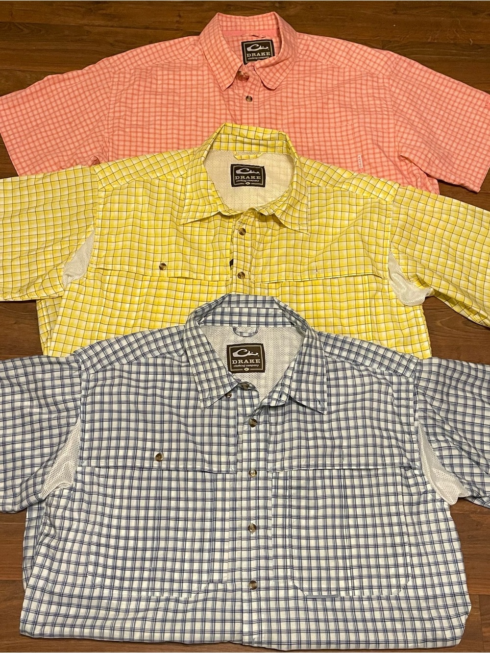 Men’s Drake Button Down Shirts Lots of 3 Size L